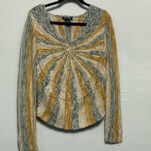 Striped Knit Sweater Top